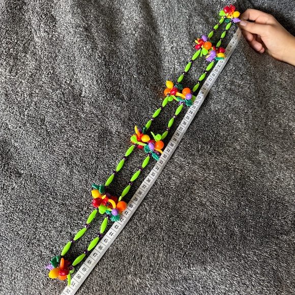 FUN FRUITY VINTAGE NECKLACE 60s 70s - Picture 4 of 4